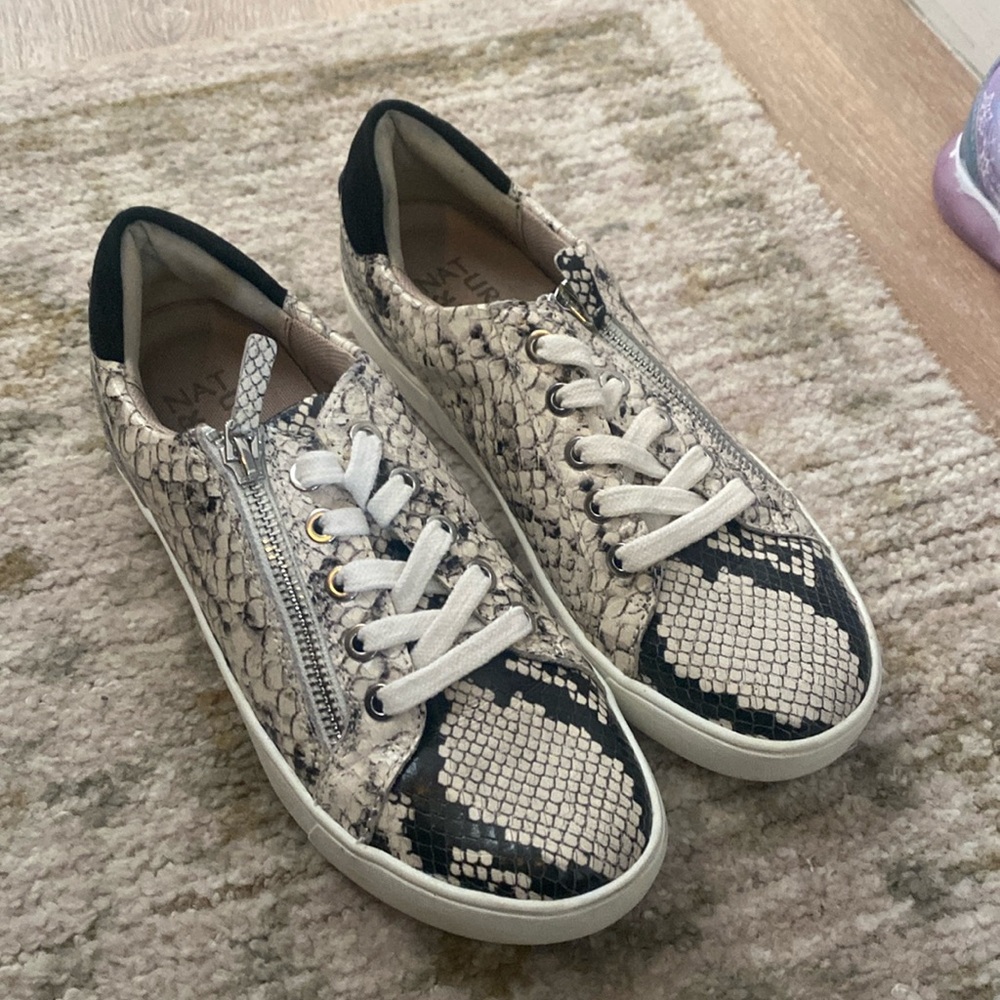 Naturalizer snake skin sneakers!